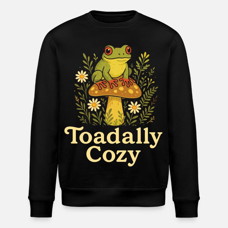 Tree Frog Humor Tree Frog - Stanley/Stella ROLLER Unisex Organic Sweatshirt - black