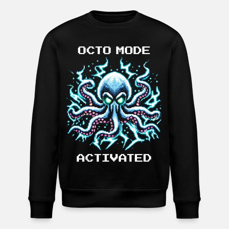 Mode pieuvre activé | Kraken Gaming Humour - Sweat bio ROLLER Stanley/Stella Unisexe - noir