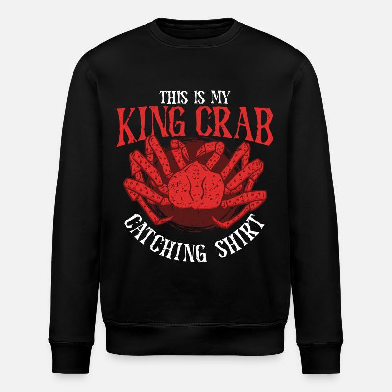 Crabe royal d’Alaska - Sweat bio ROLLER Stanley/Stella Unisexe - noir