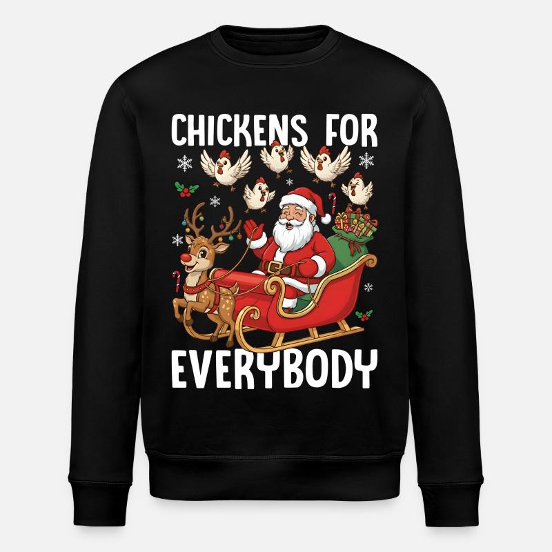 Chickens for Everybody - Stanley/Stella Unisex Bio-Sweatshirt ROLLER - Schwarz