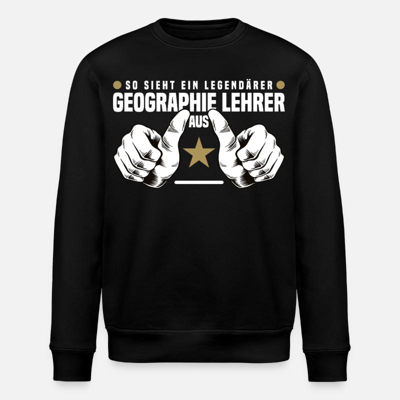 Geographielehrer - Stanley/Stella Unisex Bio-Sweatshirt ROLLER - Schwarz