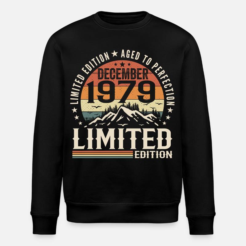 December 1979 - Stanley/Stella ROLLER Unisex Organic Sweatshirt - black