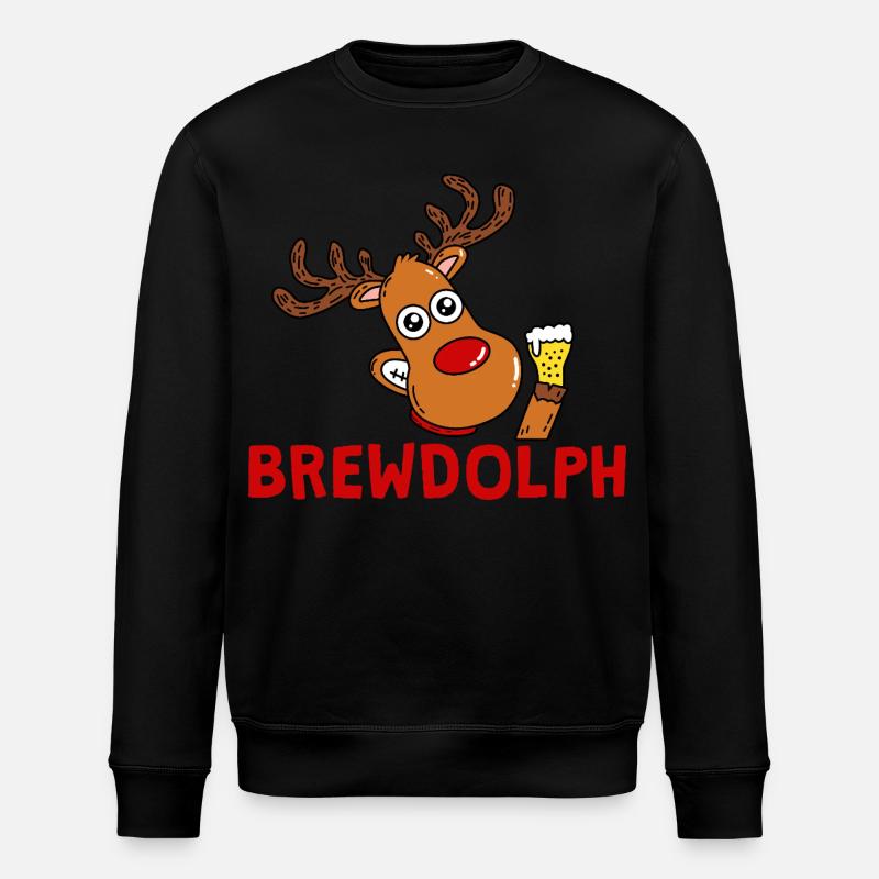 BrewDolph Reindeer Beer Hero - Sweat bio ROLLER Stanley/Stella Unisexe - noir