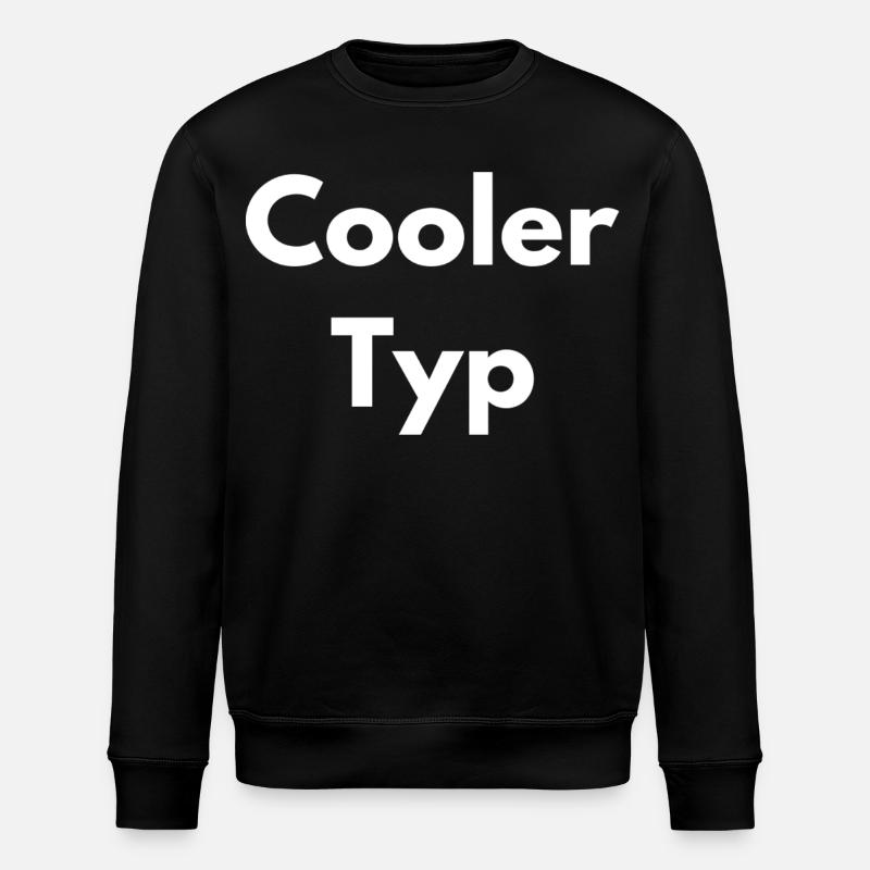 cool guy - Stanley/Stella ROLLER Unisex Organic Sweatshirt - black