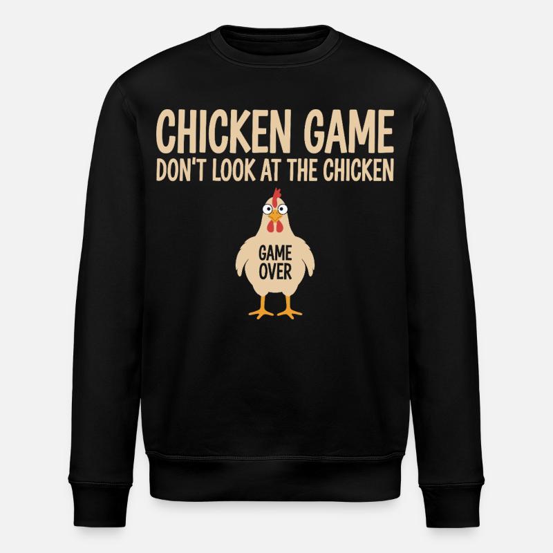 Game Theory Chickens Game - Stanley/Stella ROLLER Unisex Organic Sweatshirt - black
