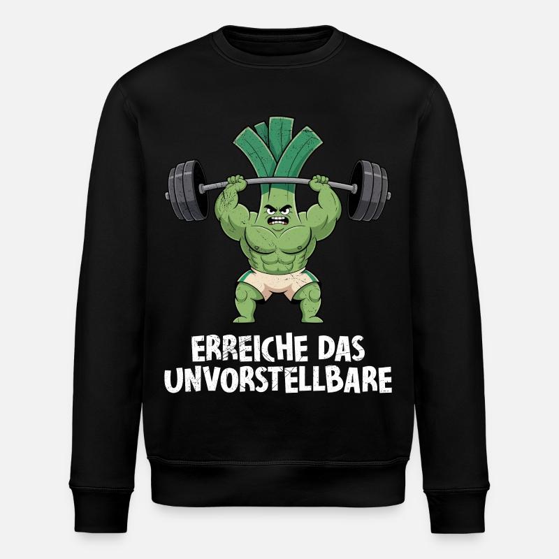 Haltérophiles ATTEINDRE L’INIMAGINABLE DRÔLE - Sweat bio ROLLER Stanley/Stella Unisexe - noir