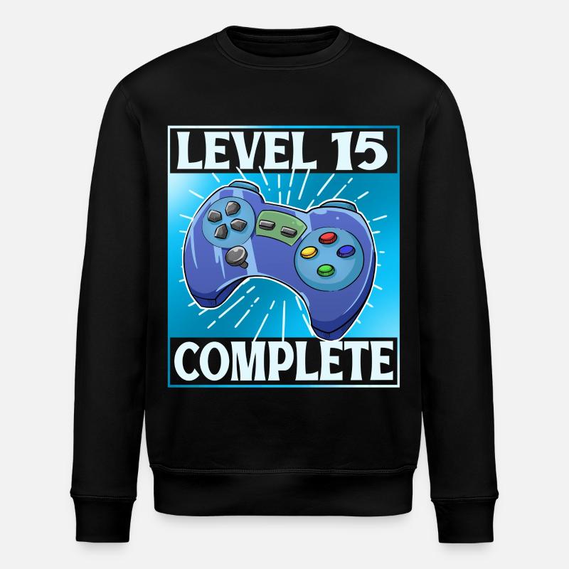 Level 15 Complete - Stanley/Stella Unisex Bio-Sweatshirt ROLLER - Schwarz