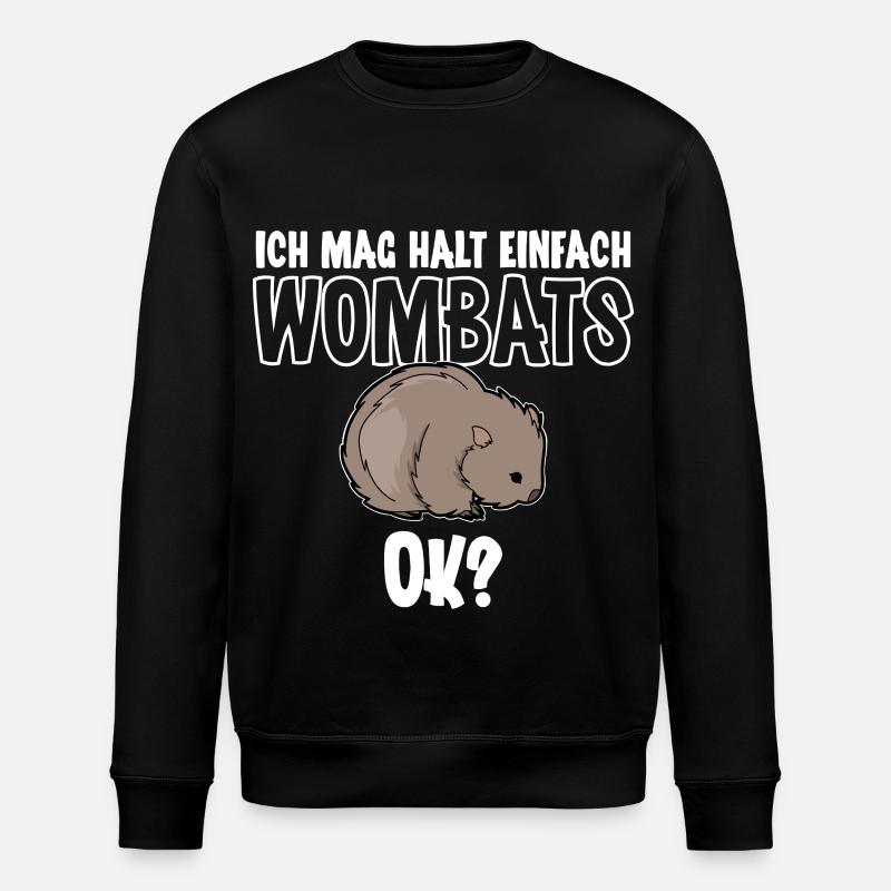 Wombat - Sweat bio ROLLER Stanley/Stella Unisexe - noir