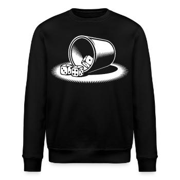 Schocken Team Schock Aus! Würfeln Knobeln Jule - Stanley/Stella Unisex Bio-Sweatshirt ROLLER - Schwarz - Vorne - Nik (191cm)