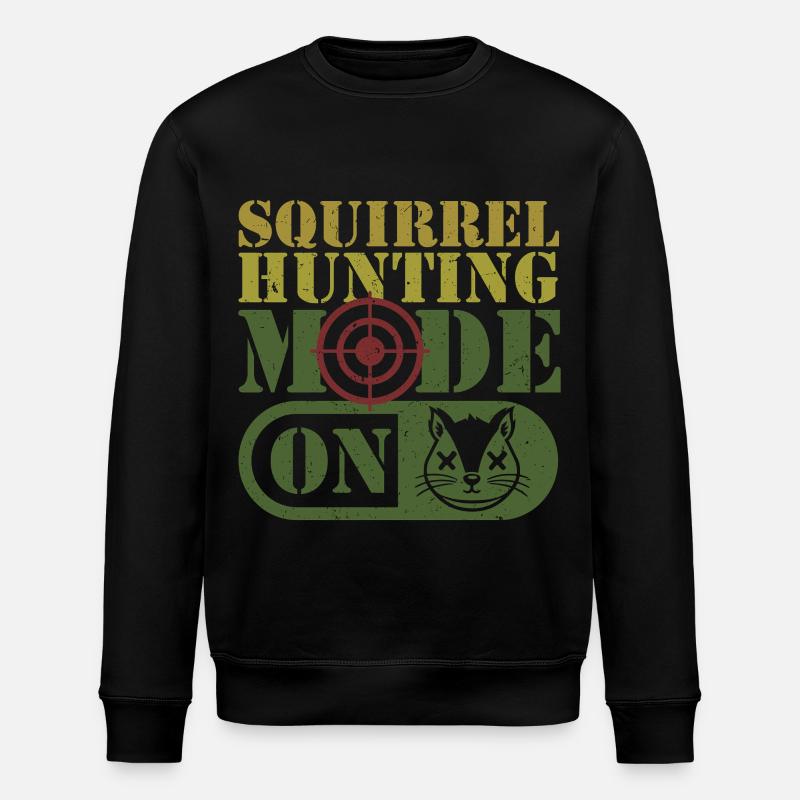 Eichhörnchenjäger Baumratte - Stanley/Stella Unisex Bio-Sweatshirt ROLLER - Schwarz