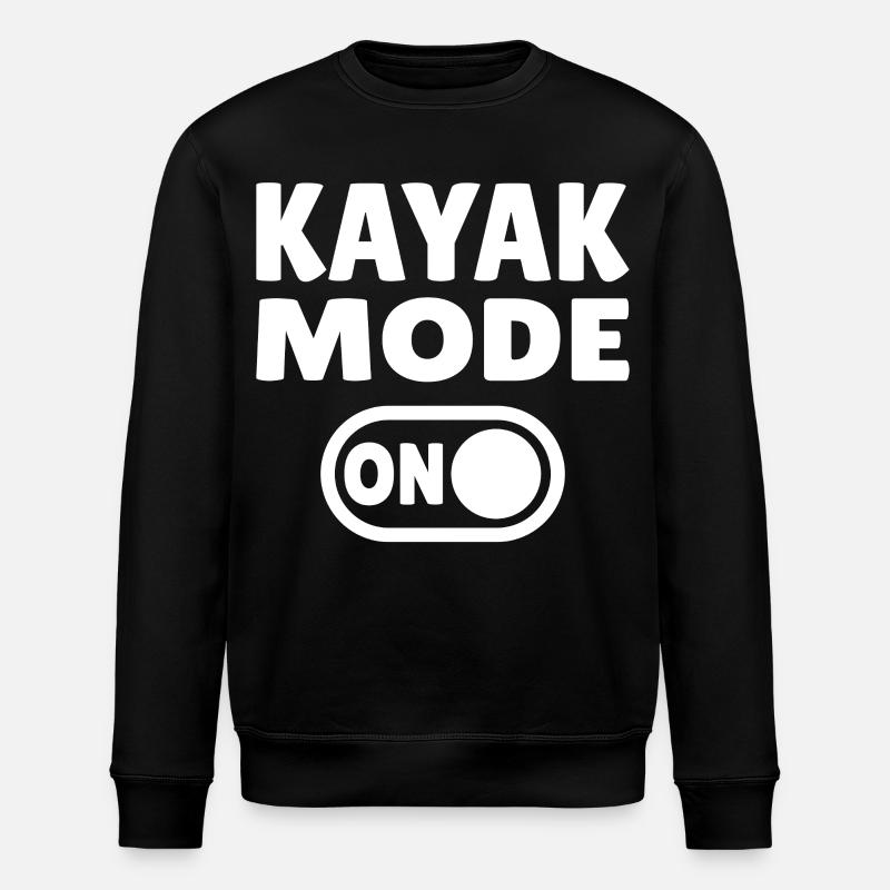 Kayak Mode ON - Stanley/Stella ROLLER Unisex Organic Sweatshirt - black