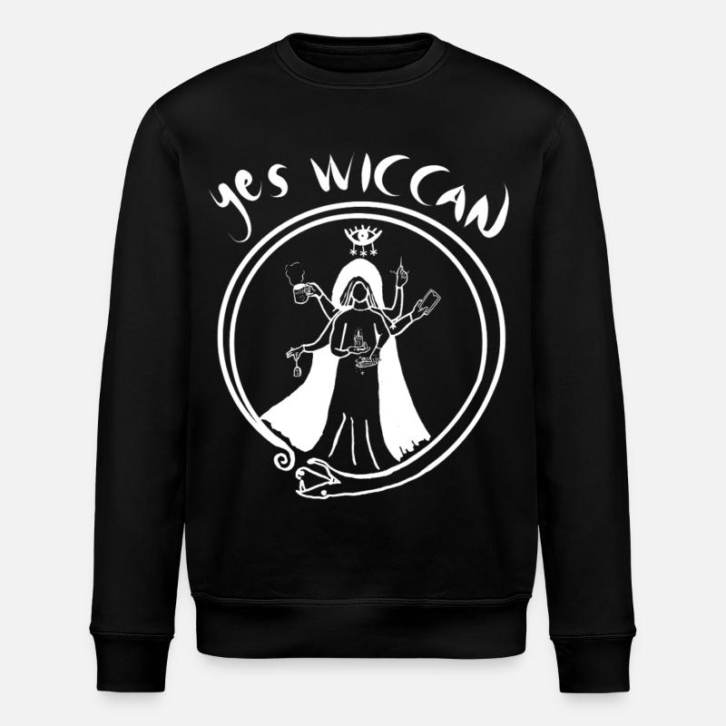 Ja Wicca - Stanley/Stella Unisex Bio-Sweatshirt ROLLER - Schwarz