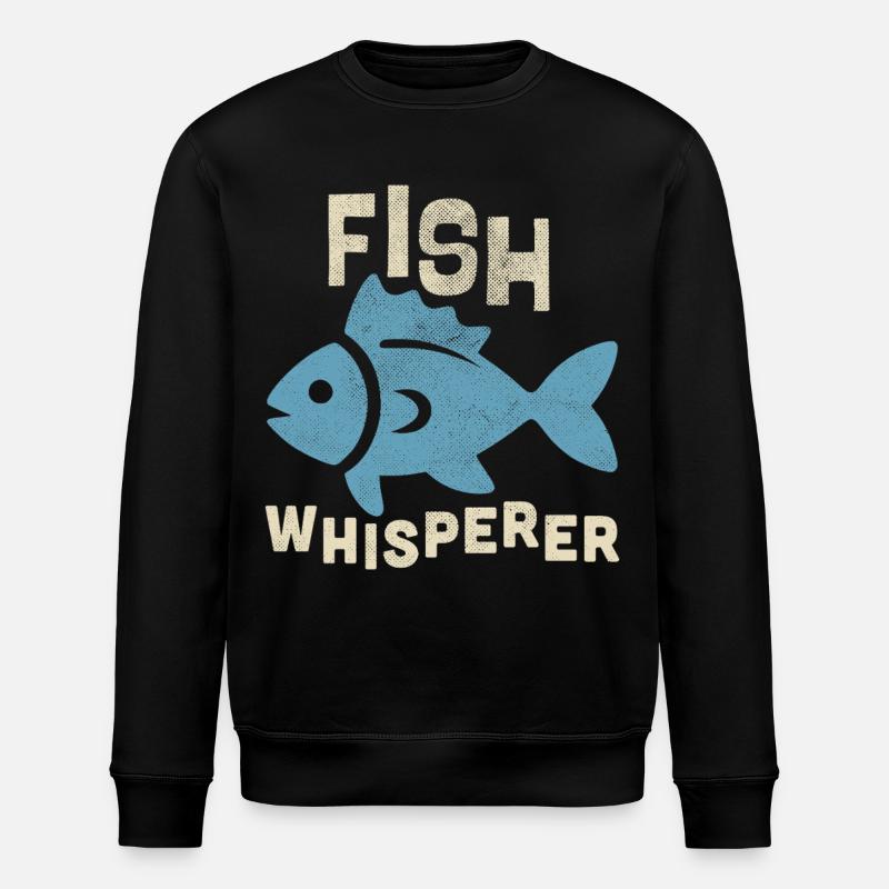 fish whisperer - Stanley/Stella Unisex Bio-Sweatshirt ROLLER - Schwarz