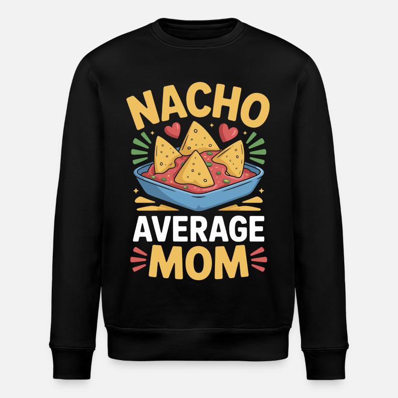 Nacho Durchschnittliche Mama Lustig - Stanley/Stella Unisex Bio-Sweatshirt ROLLER - Schwarz