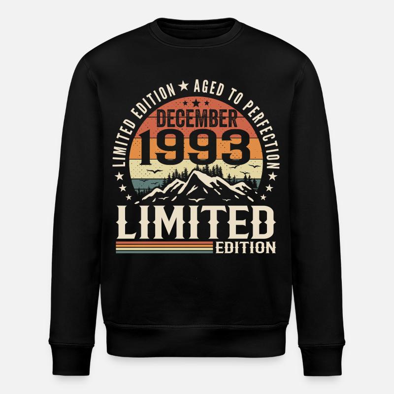 Dezember 1993 - Stanley/Stella Unisex Bio-Sweatshirt ROLLER - Schwarz