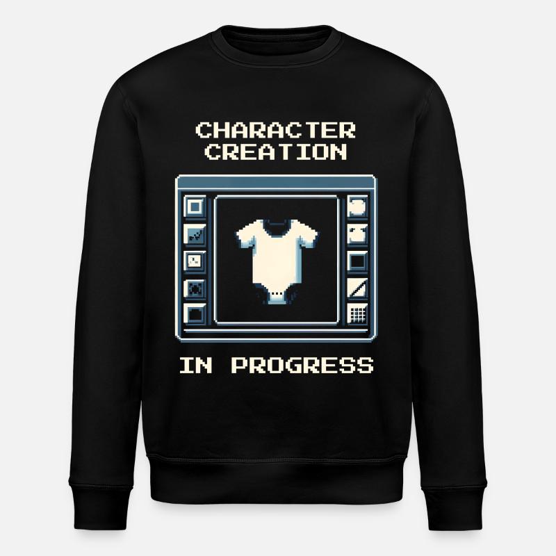 Charaktererstellung  | Gamer Eltern Humor - Stanley/Stella Unisex Bio-Sweatshirt ROLLER - Schwarz