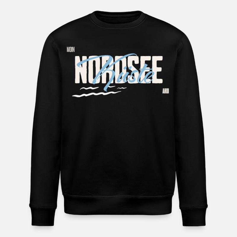 Mer du Nord - Côte - Sweat bio ROLLER Stanley/Stella Unisexe - noir