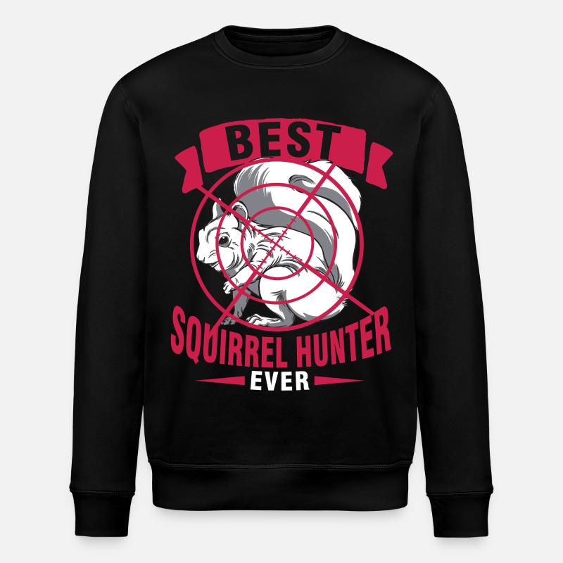 Eichhörnchenjäger Baumratte - Stanley/Stella Unisex Bio-Sweatshirt ROLLER - Schwarz