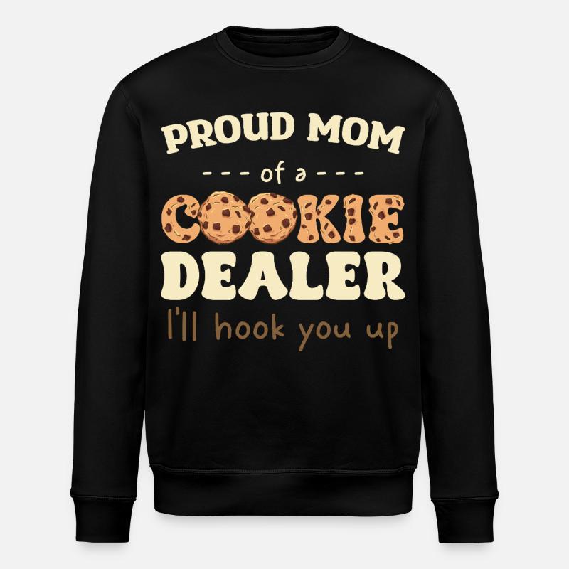 Stolze Mama eines Cookie-Verkäufers - Stanley/Stella Unisex Bio-Sweatshirt ROLLER - Schwarz