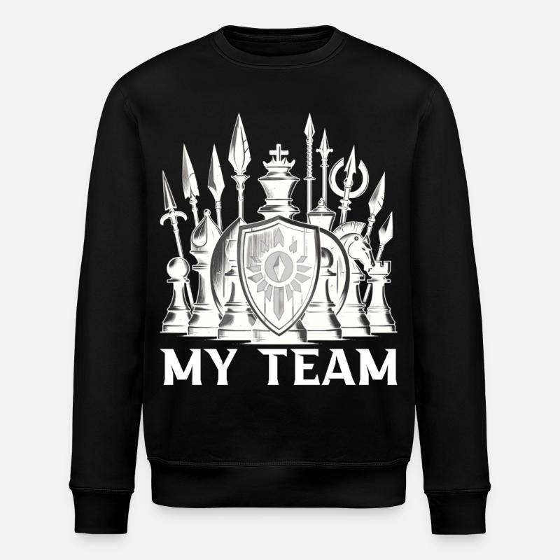 Chess - Stanley/Stella Unisex Bio-Sweatshirt ROLLER - Schwarz
