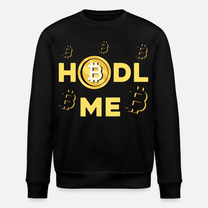 HODL ME Bitcoin Logo - Stanley/Stella Unisex Bio-Sweatshirt ROLLER - Schwarz