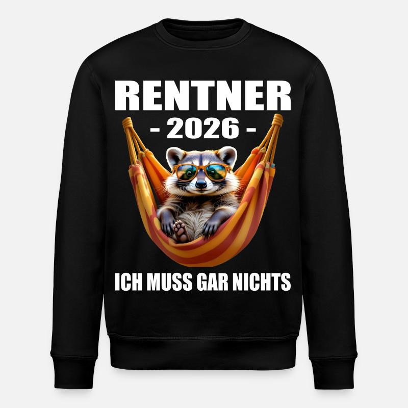 Retraités 2026 - Sweat bio ROLLER Stanley/Stella Unisexe - noir
