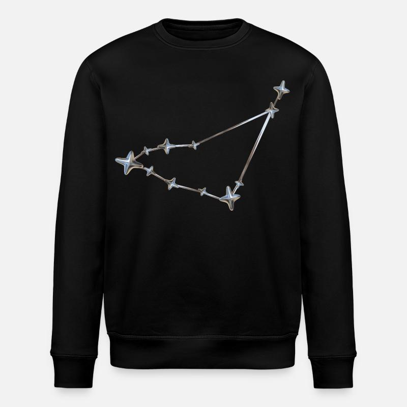 Sternenreihe Konstellation Design - Stanley/Stella Unisex Bio-Sweatshirt ROLLER - Schwarz