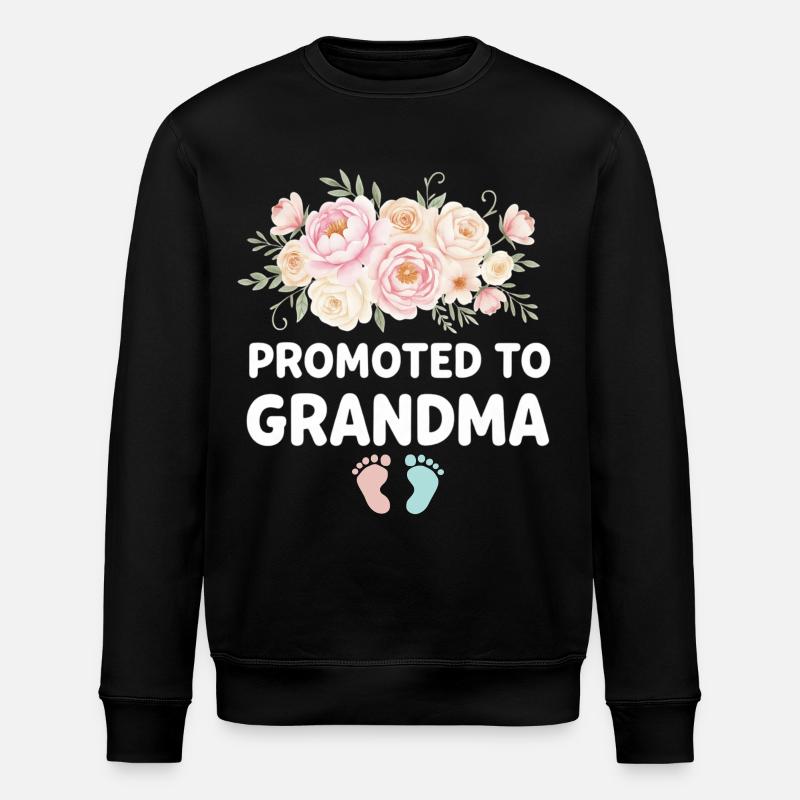 Mamie enceinte chargeant future grand-mère - Sweat bio ROLLER Stanley/Stella Unisexe - noir