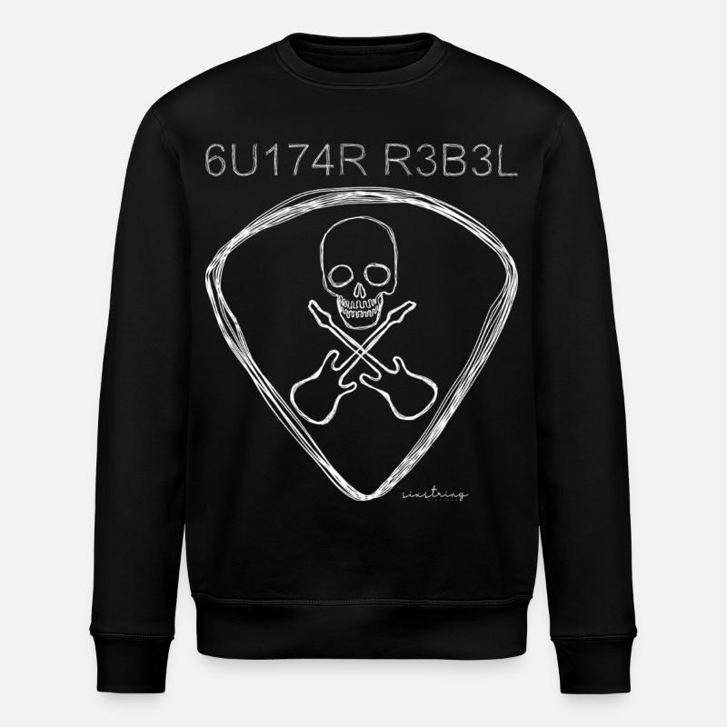 Guitar Rebel - Stanley/Stella Unisex Bio-Sweatshirt ROLLER - Schwarz
