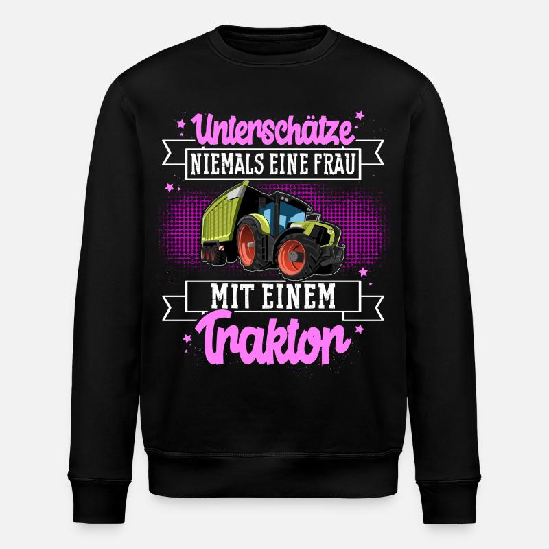 Landwirtin - Stanley/Stella Unisex Bio-Sweatshirt ROLLER - Schwarz