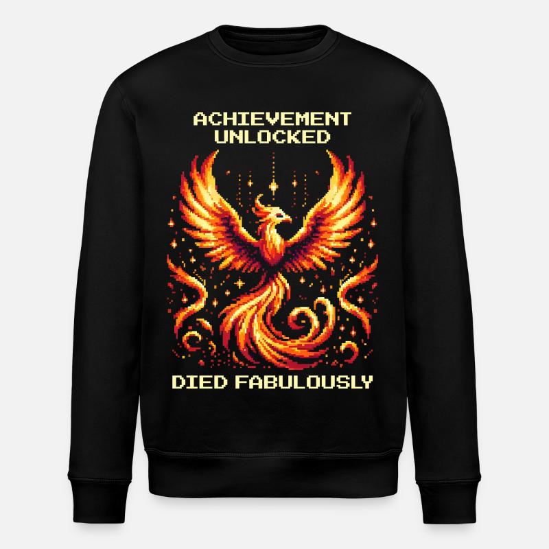 Succès débloqué : Mort fabuleuse | JDR - Sweat bio ROLLER Stanley/Stella Unisexe - noir