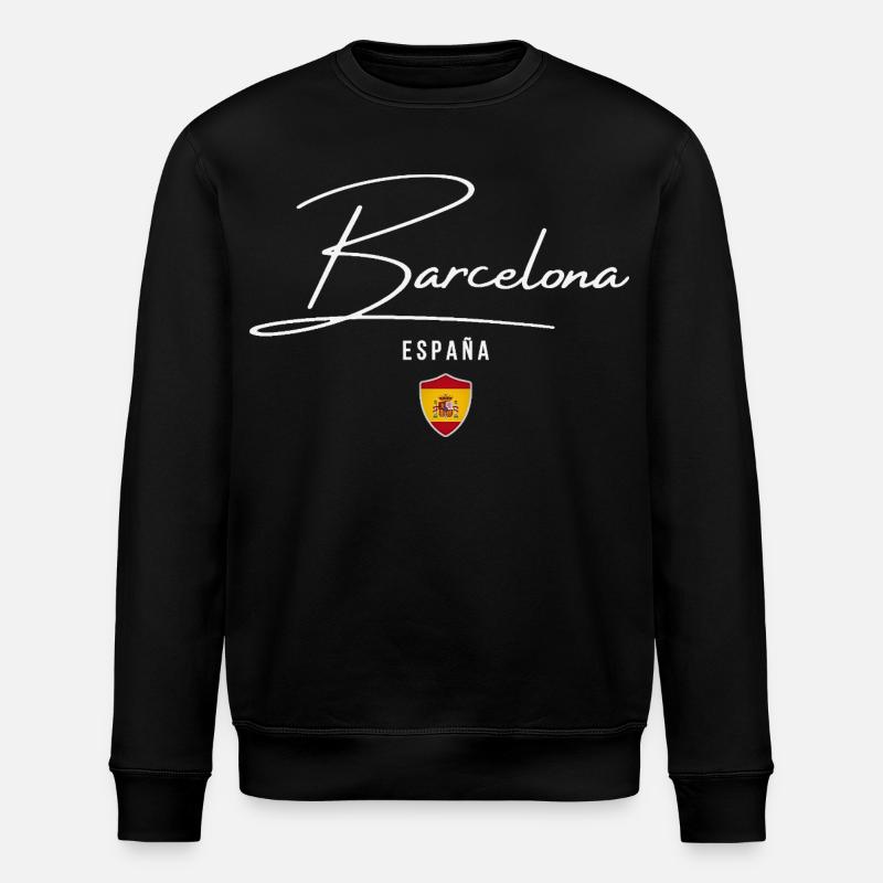 Barcelone, Espagne, design élégant - Sweat bio ROLLER Stanley/Stella Unisexe - noir