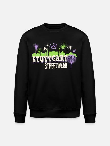 Stuttgart Skyline City Tyskland Graffiti Kunst - Stanley/Stella økologisk unisex-sweatshirt ROLLER - sort