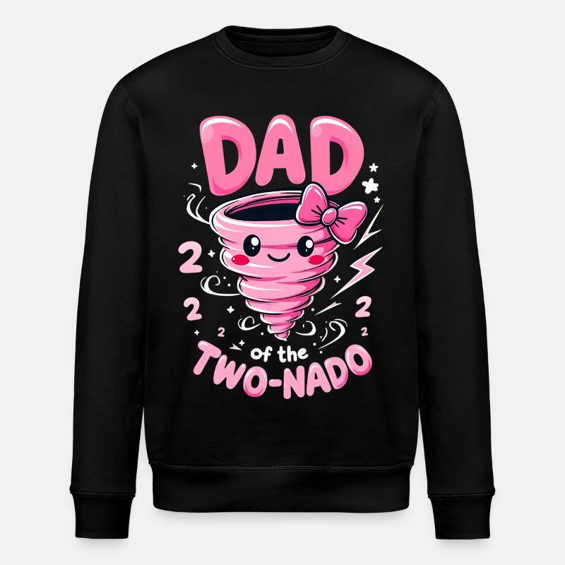 Papa ZweiNado - Stanley/Stella Unisex Bio-Sweatshirt ROLLER - Schwarz