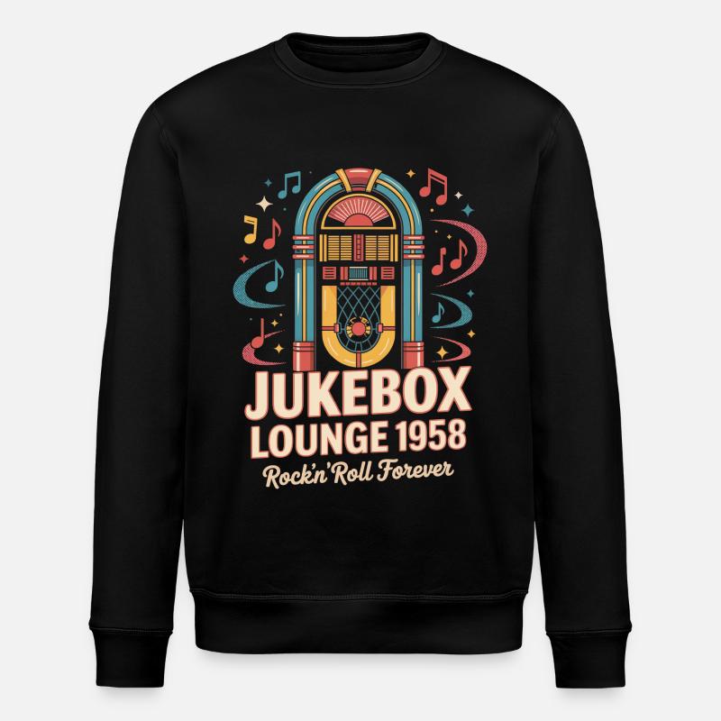 Jukebox Lounge 1958 - Stanley/Stella Unisex Bio-Sweatshirt ROLLER - Schwarz