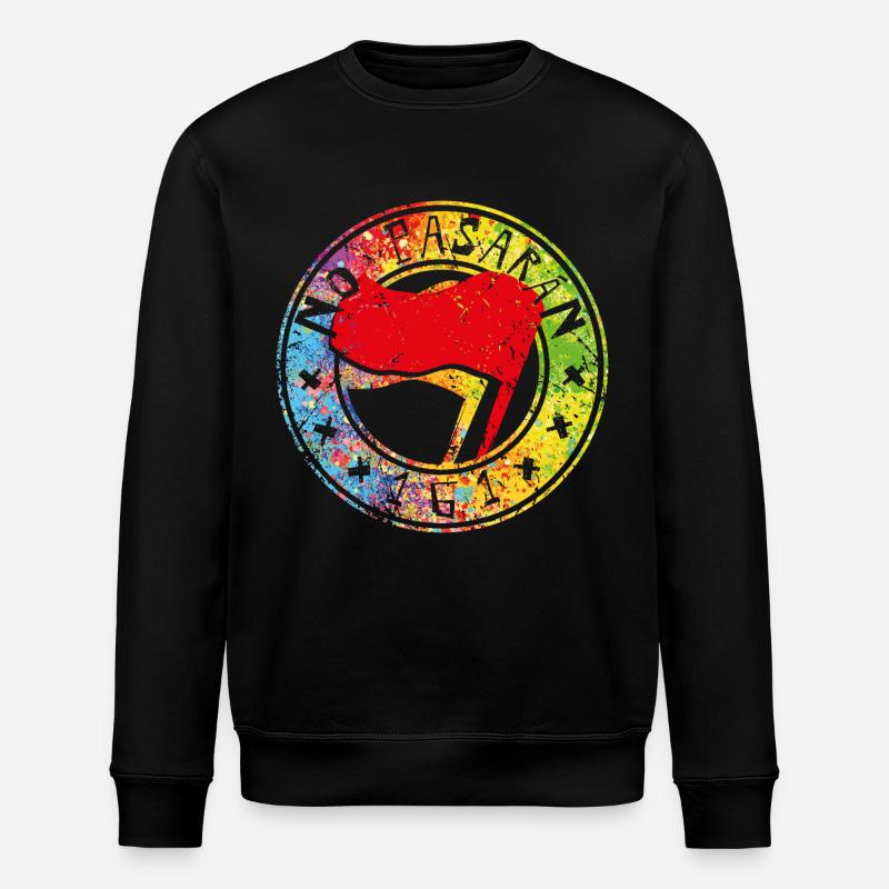 no pasaran 161 - Stanley/Stella Unisex Bio-Sweatshirt ROLLER - Schwarz