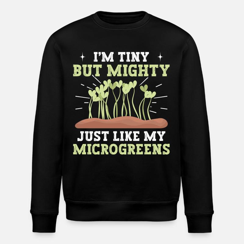 Microgreen Farmer Gartenbauset Sprossen-Liebhaber - Stanley/Stella Unisex Bio-Sweatshirt ROLLER - Schwarz