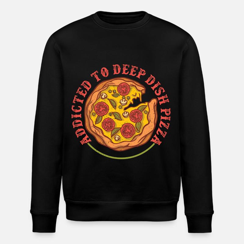 Deep Dish Pizza Chicargo - Stanley/Stella Unisex Bio-Sweatshirt ROLLER - Schwarz