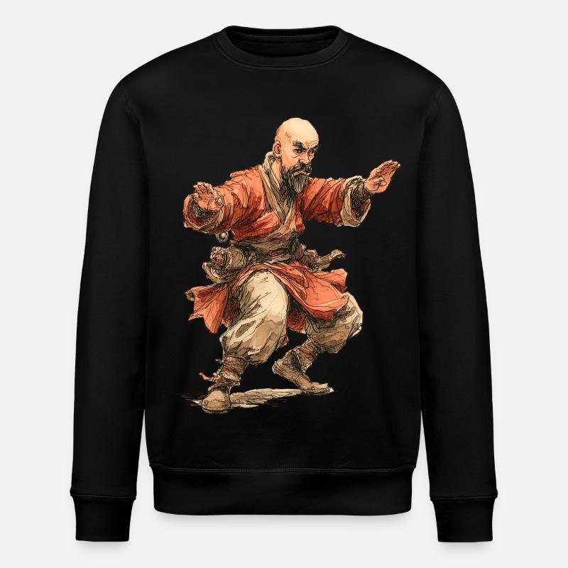 Kungfu Mönch - Stanley/Stella Unisex Bio-Sweatshirt ROLLER - Schwarz