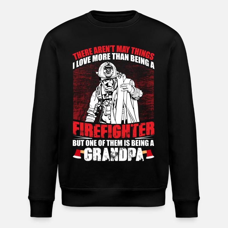 Papy des pompiers - Sweat bio ROLLER Stanley/Stella Unisexe - noir