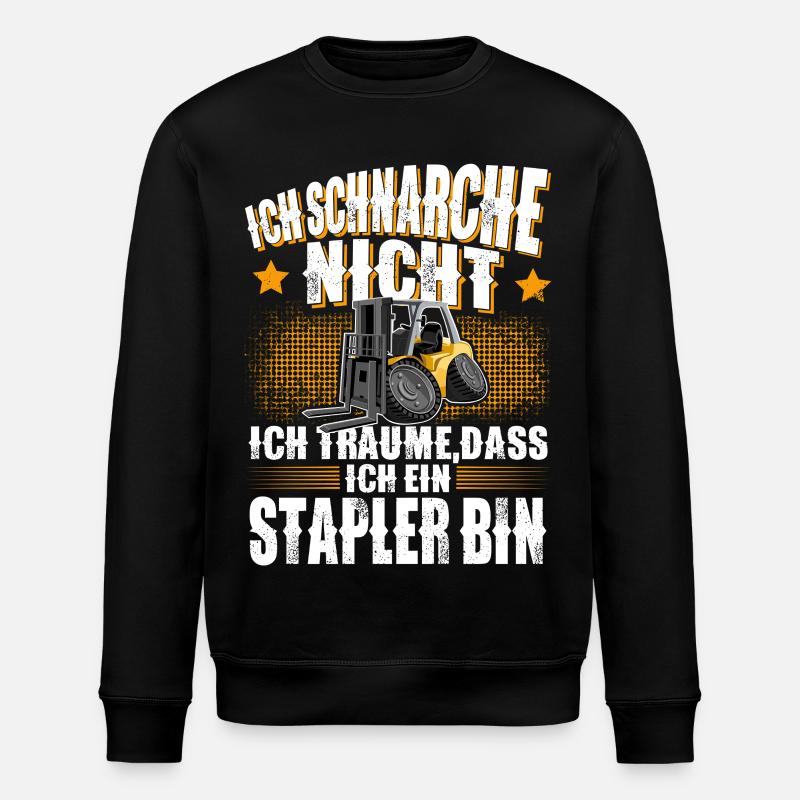 Gabelstapler Stapler - Stanley/Stella Unisex Bio-Sweatshirt ROLLER - Schwarz