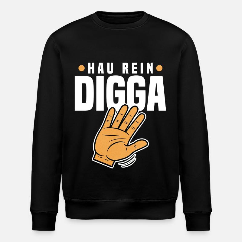 Hau in Digga - Sweat bio ROLLER Stanley/Stella Unisexe - noir