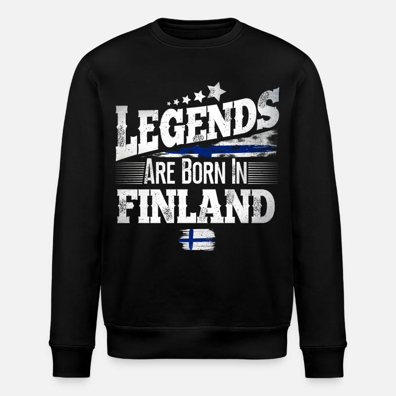 Finnland - Stanley/Stella Unisex Bio-Sweatshirt ROLLER - Schwarz