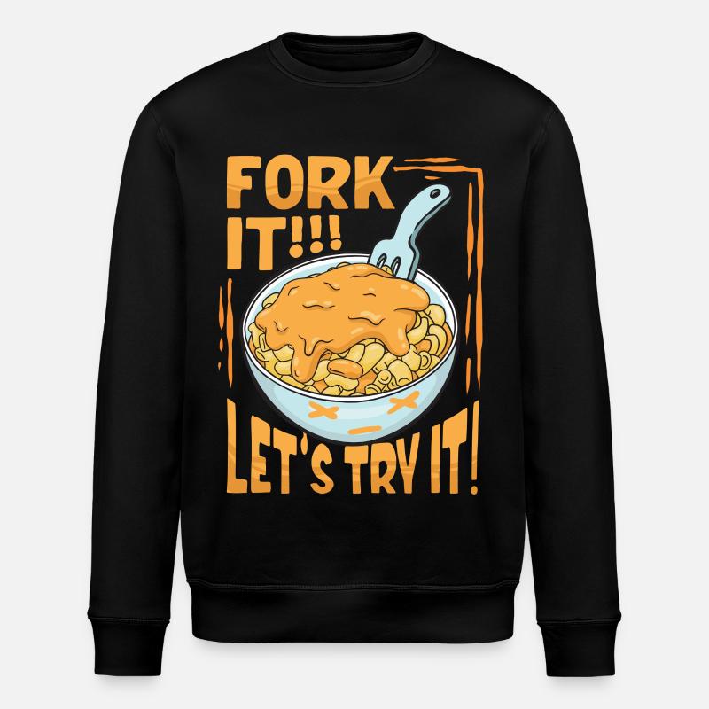 Mac n Cheese Fork It - Stanley/Stella Unisex Bio-Sweatshirt ROLLER - Schwarz