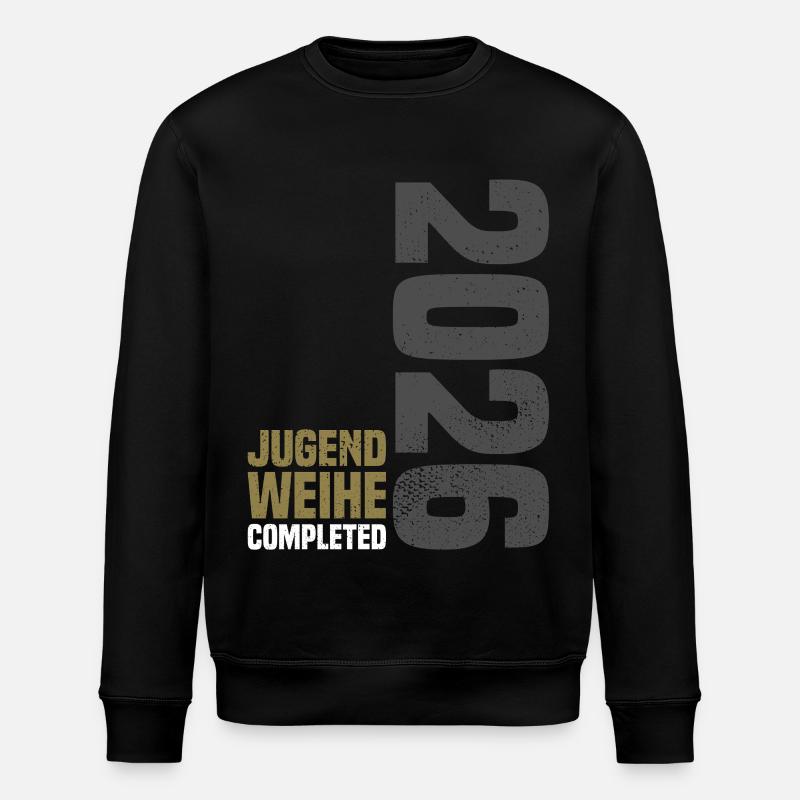 Jugendweihe 2026 - Stanley/Stella Unisex Bio-Sweatshirt ROLLER - Schwarz