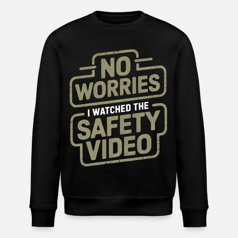 Pas de soucis Sécurité Vidéo Mème - Sweat bio ROLLER Stanley/Stella Unisexe - noir