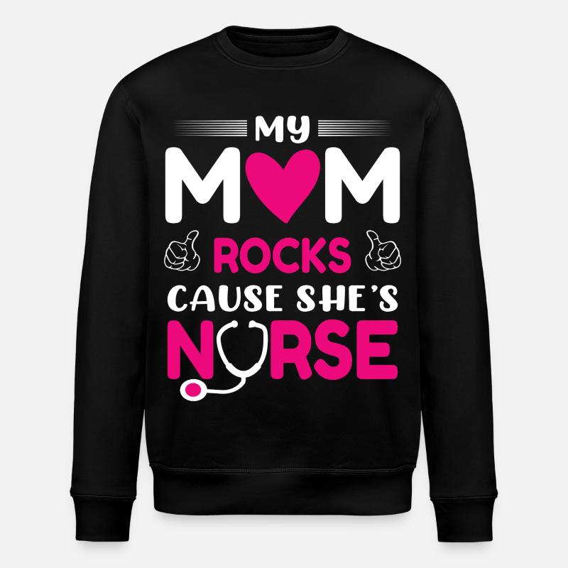 Infirmière Mère - Sweat bio ROLLER Stanley/Stella Unisexe - noir