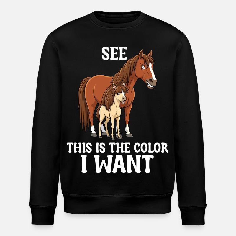 Humor Reiter Reiten - Stanley/Stella Unisex Bio-Sweatshirt ROLLER - Schwarz