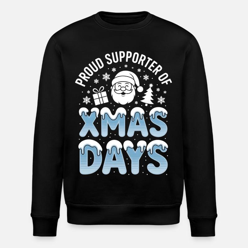Xmas Days Unterstützer - Stanley/Stella Unisex Bio-Sweatshirt ROLLER - Schwarz
