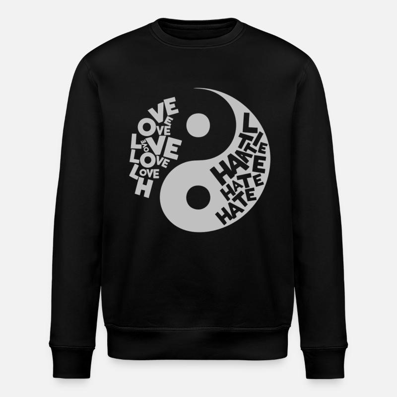 Yin Yang Amour vs Haine - Sweat bio ROLLER Stanley/Stella Unisexe - noir